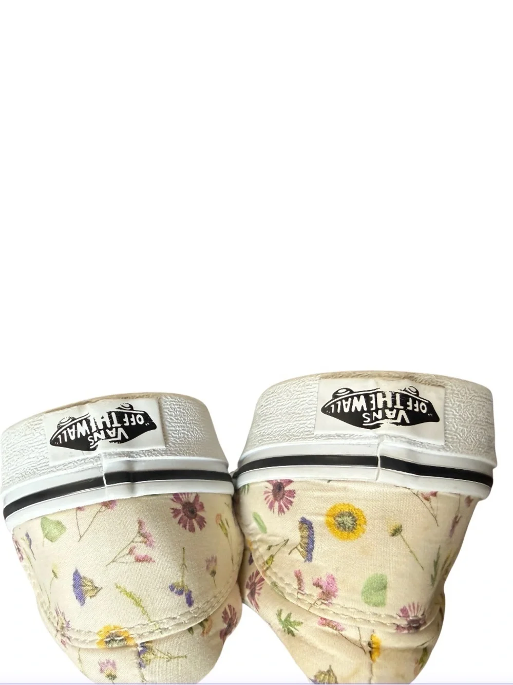 Vans Doheny Pressed Flower Canvas Sneakers with White Laces-Size 7.5